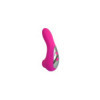 Vibromasseur rose avec 20 programmes de vibration et stimulation clitoridien à membrane picots USB 